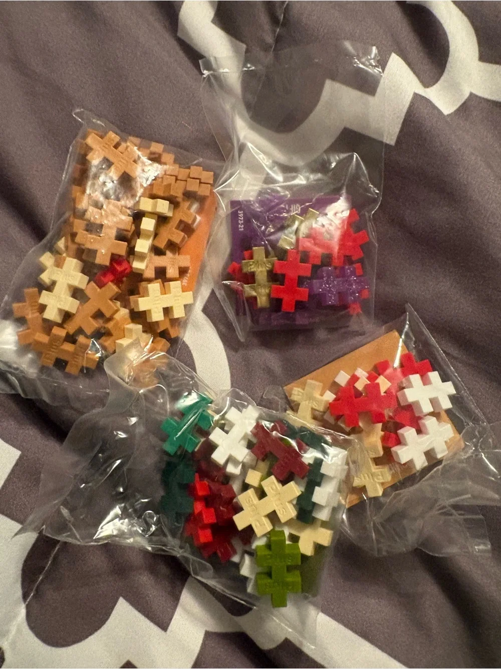 Plus Plus Christmas assorted Creative Building Packs blind pack of 3